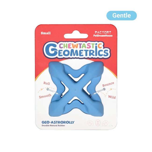 Geo-Gem Rolly - Zabawka gumowa dla psa błękitna PET DREAM HOUSE