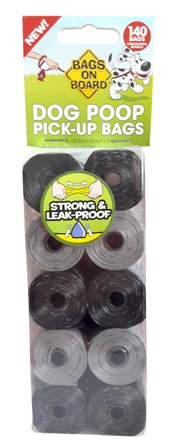 Bio woreczki na odchody szare i czarne 10x14 szt. BAGS ON BOARD