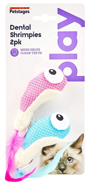  Zabawka do żucia dla kotów Krewetki 2szt PETSTAGES