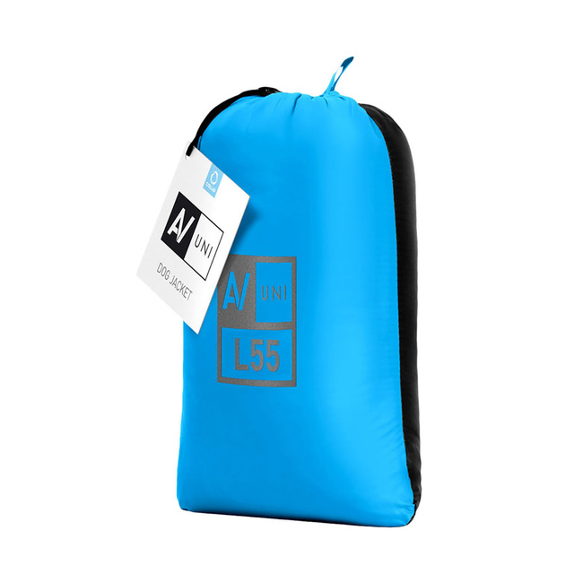AiryVest UNI kurtka dla psa dwustronna, rozmiar L 55, niebieski-czarny