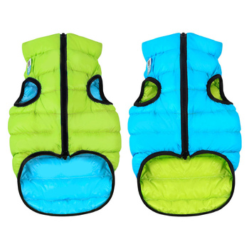 AiryVest kurtka dla psa dwustronna, rozmiar M 47, jasnozielony-niebieski