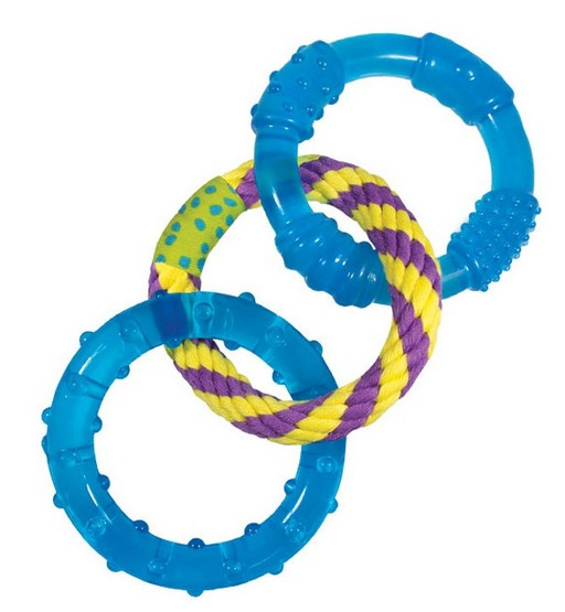 Zabawka do gryzienia mini okręgi 3szt. PETSTAGES