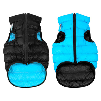 AiryVest kurtka dla psa dwustronna, rozmiar S 40, czarny-niebieski