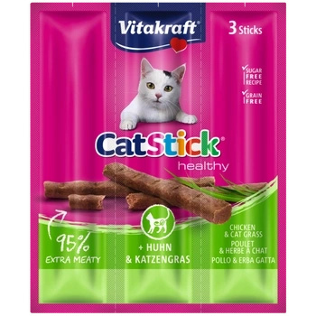 Vitakraft Cat Stick Mini Kabanosy Z Kurczakiem I Trawą 3x18g
