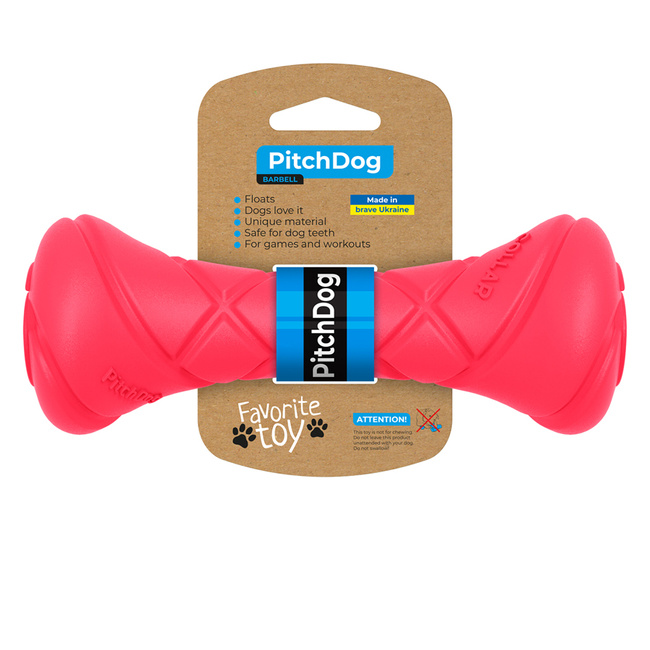 PitchDog sztanga do gry, długość 19 cm, średnica 7 cm różowy