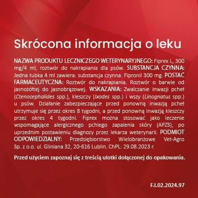 Vet-Agro Fiprex L 4ml