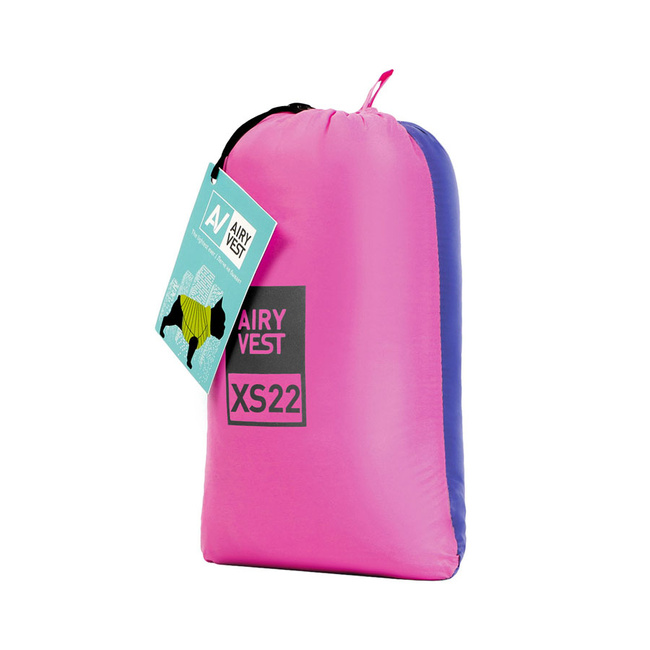AiryVest kurtka dla psa dwustronna, rozmiar XS 22, różowy-fioletowy