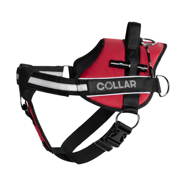 Szelki "Dog Extreme" "POLICE" №4 z latarką (В:75-100cm) czerwony