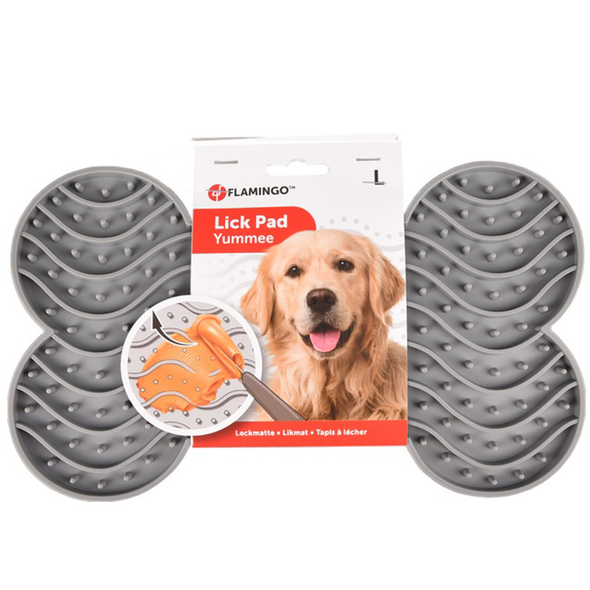 Mata antystresowa do lizania z przyssawkami L - Flamingo