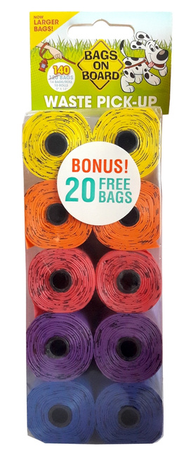 Bio woreczki na odchody rainbow 10x14 szt. BAGS ON BOARD  