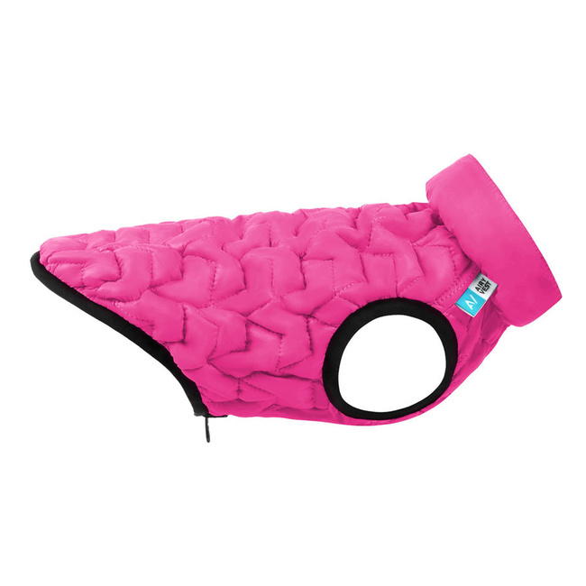 AiryVest UNI kurtka dla psa dwustronna, rozmiar XS 28, różowy-czarny