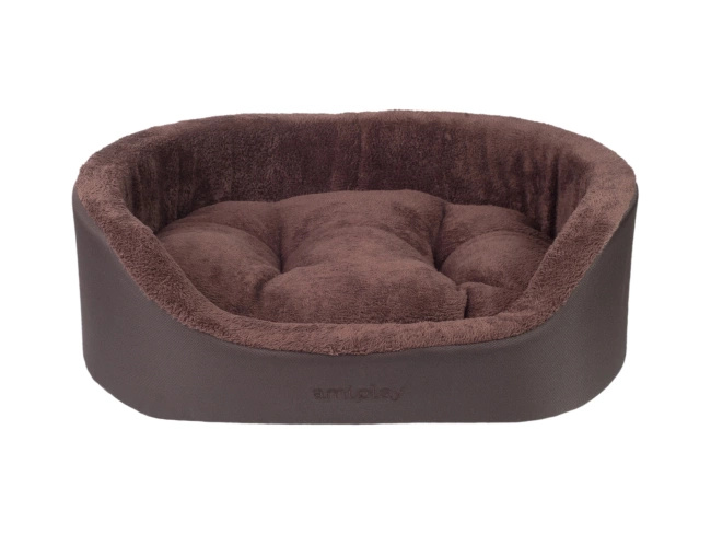 AMIPLAY Legowisko Elipsa Aspen Brązowe S