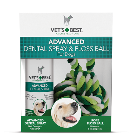 Spray dentystyczny z kulą sznurkową do czyszczenia zębów u psów VET'S BEST 