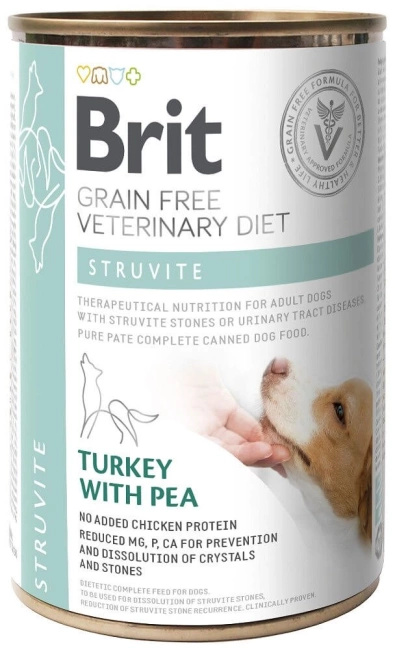 Brit Green Free Veterinary Diet Dog Struvite Indyk Z Groszkiem 400g