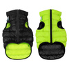 AiryVest kurtka dla psa dwustronna, rozmiar XS 22, jasnozielony-czarny