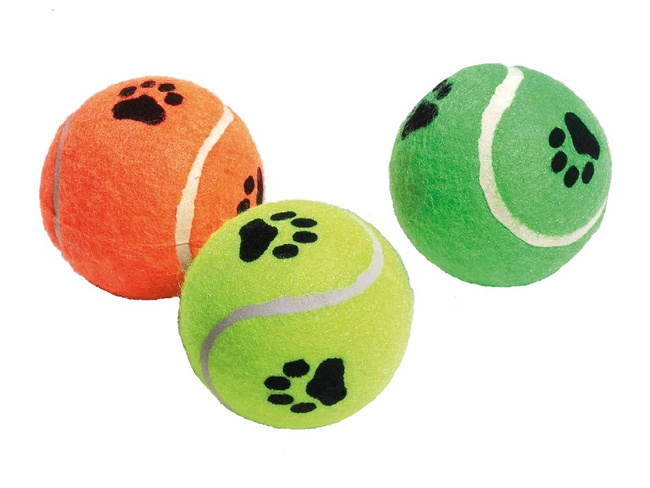 FLAMINGO PISZCZĄCA PIŁKA TENISOWA 3szt MIX KOL