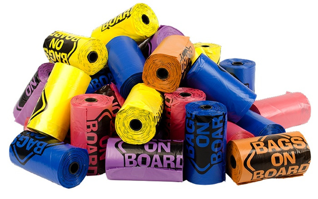 Bio woreczki na odchody Rainbow Box 60szt BAGS ON BOARD