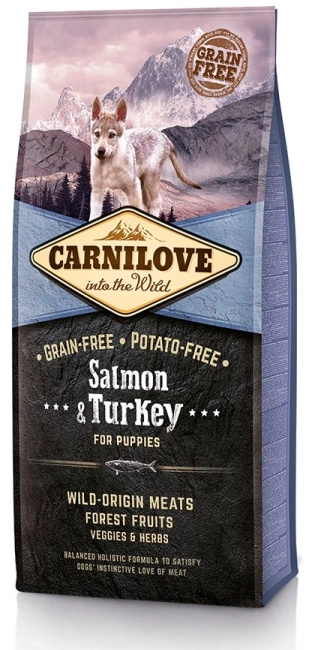 Carnilove Salmon & Turkey For Puppies 12kg