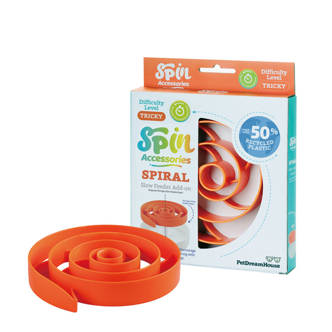 Spin Spirala Orange - Wkład spowalniający jedzenie PET DREAM HOUSE