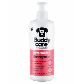 BUDDYCARE Szampon oczyszczający dla psów Szampon dla psów o zapachu Arbuza z aloesem i prowitaminą B5, 500 ml