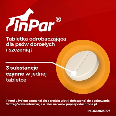 Vet-Agro InPar Tabletki Odrobaczające Dla Psa 2szt