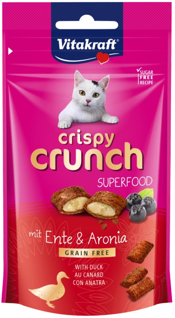 Vitakraft Crispy Crunch Z Kaczką I Aronią Dla Kota 60g