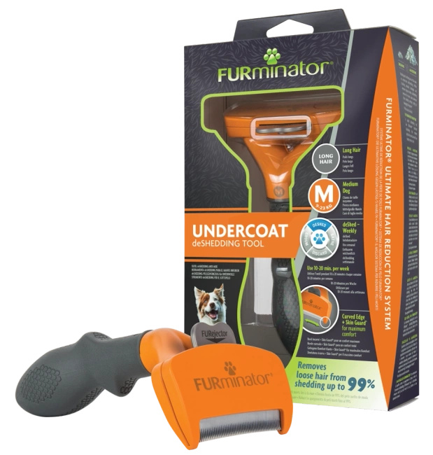 FURMINATOR Narzędzie Do Wyczesywania Podszerstka Dla Długowłosych Psów Średnich Ras