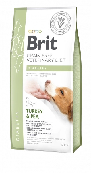 Brit Grain Free Veterinary Diet Dog Diabetes Indyk Z Groszkiem 2kg