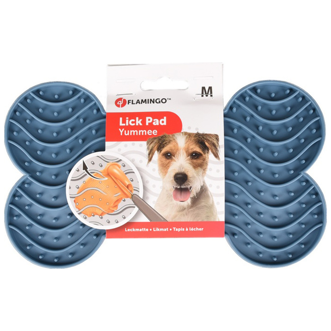 Mata antystresowa do lizania z przyssawkami M - Flamingo