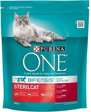 Purina One Cat Sterilcat Karma Z Wołowiną Dla Kota 800g
