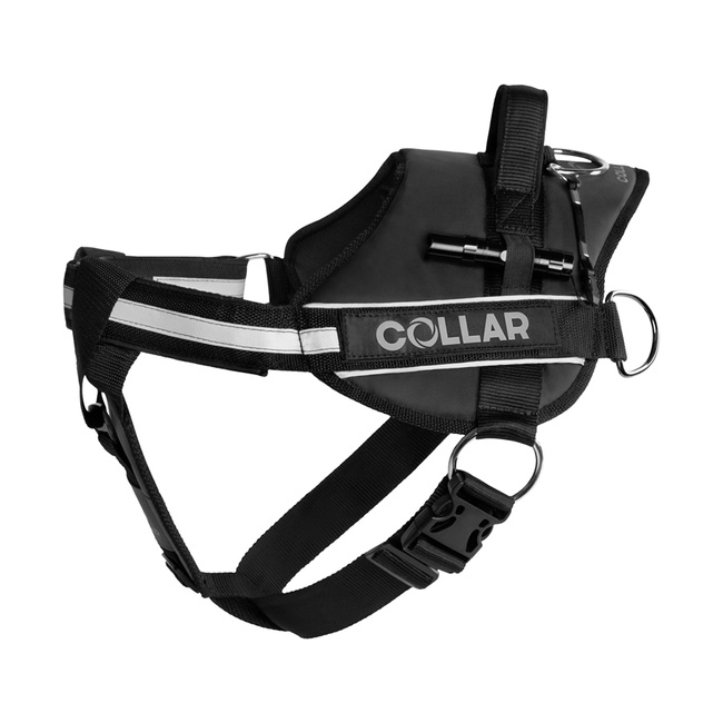 Szelki "Dog Extreme" "POLICE" №4 z latarką (В:75-100cm) czarny