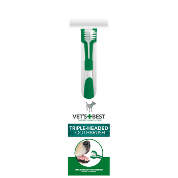 Szczoteczka do zębów 3-głowicowa dla psa VET'S BEST