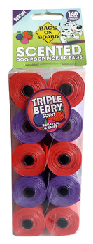 Bio woreczki na odchody zapach owocowy 10x14 szt. BAGS ON BOARD