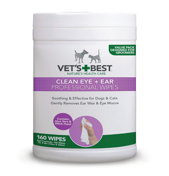 Profesjonalne chusteczki do oczu i uszu u psa i kota 160szt. VET'S BEST