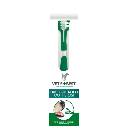 Szczoteczka do zębów 3-głowicowa dla psa VET'S BEST